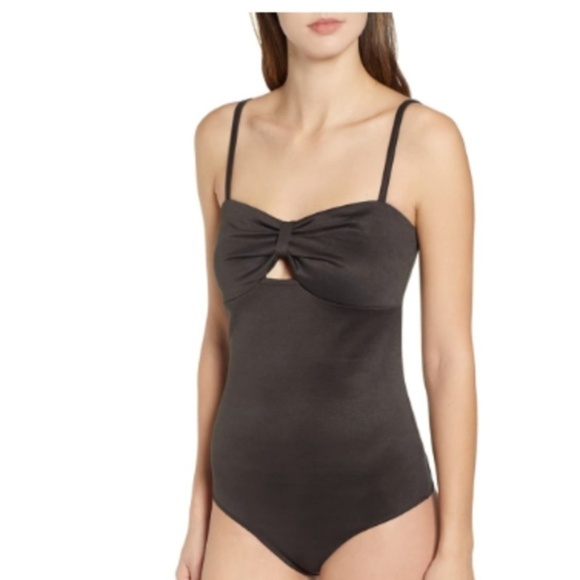 Nordstrom Code x Mode Black Tank Bodysuit NWT XS New - Picture 2 of 7